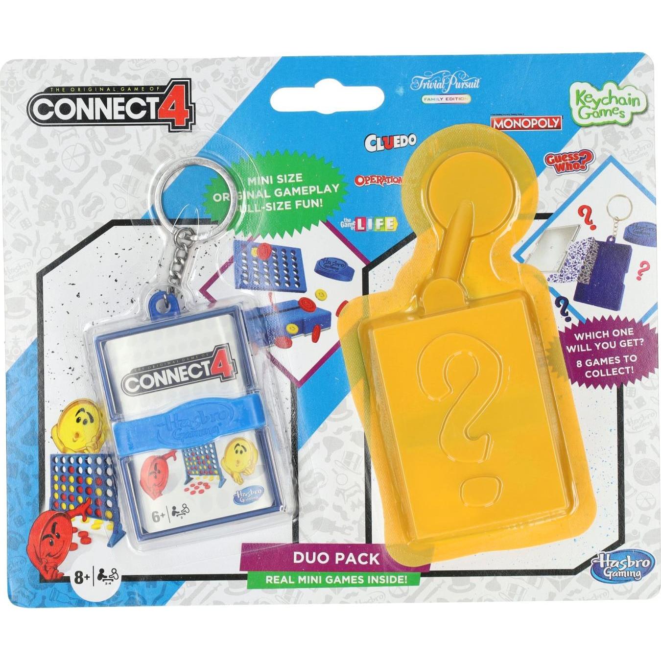 Hasbro, Unisex, Portachiavi, Mini-Spiel-Schlüsselanhänger Vier gewinnt