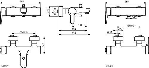 Produktbild Ideal Standard Brause-Einhebelmischer B9924AA