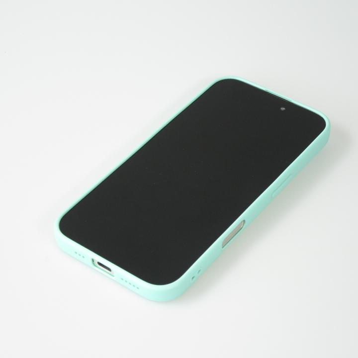 Actual product image PhoneLook Coque Silicone Mat Coeur doré Turquoise (Apple iPhone 16)