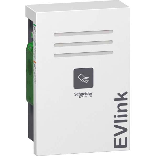 Schneider Electric, Elektroauto Ladestation, EVW2S22P22R EVlink Parkplatz 2 Wand 2x22kW-T2 RFID Wand-Ladestation (Typ 2,...