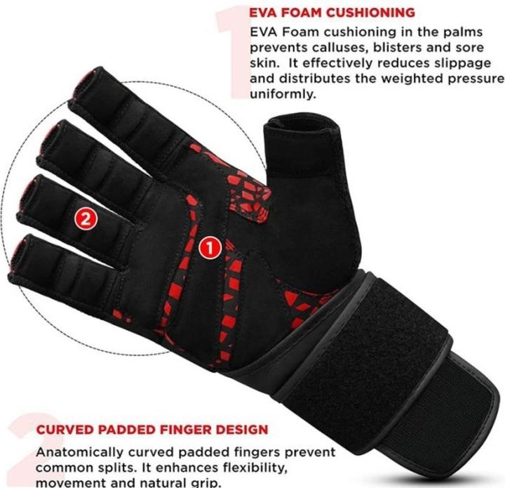 Actual product image Rdx Gym Glove Micro Red/Black Plus-M (L)