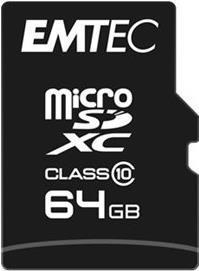 Image du produit Emtec Micro SDHC, classe 10, 20 / /s (64 Go, microSDHC, microSDXC, U1)