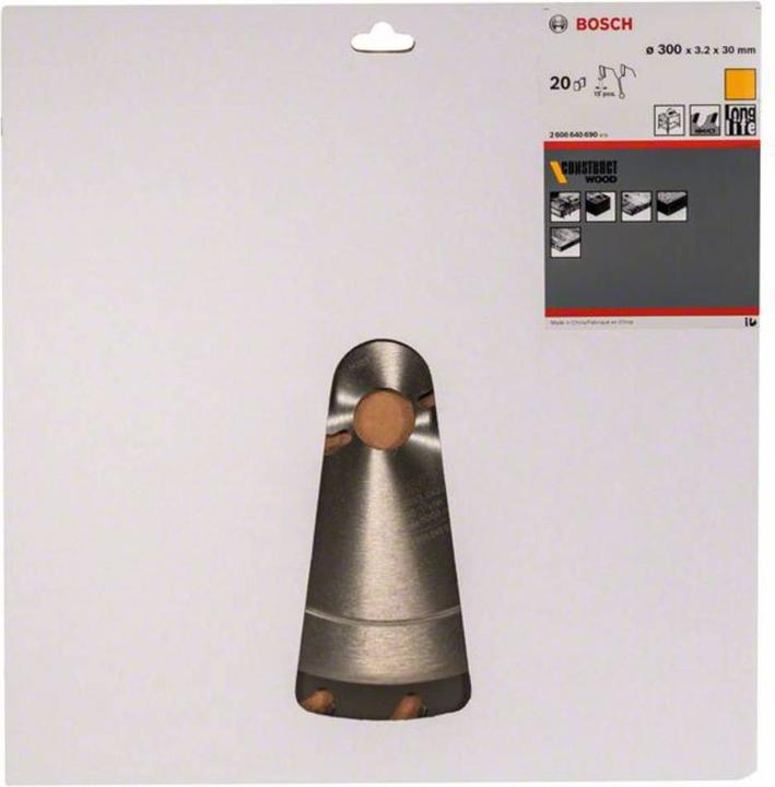Produktbild Bosch Professional Zubehör PRO Construct Wood Kreissägeblatt, 300 x 3,2 x 30 mm