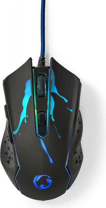 Nedis Gaming Mouse | Verdrahtet | 1200 / 1800 / 2400 / 3600 dpi | Einstellbar DPI | Anzahl Knöpfe: 6 (Kabelgebunden)