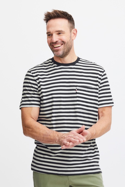Produktbild FQ1924 FQTom SS stripe linnen blend tee 21900649 (M)