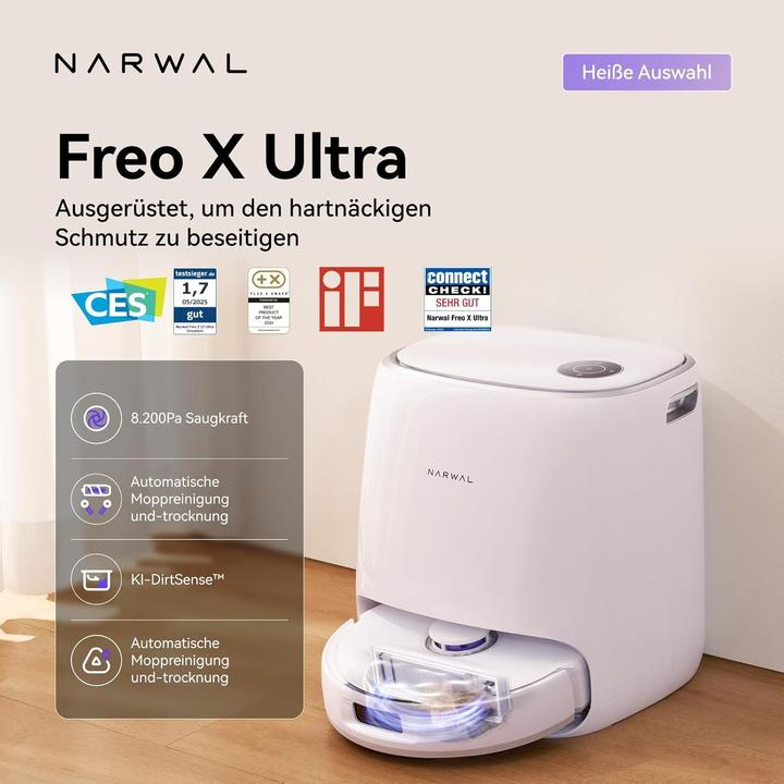 Produktbild Narwal Freo X Ultra (8200 Pa, Wischpads (rotierend))