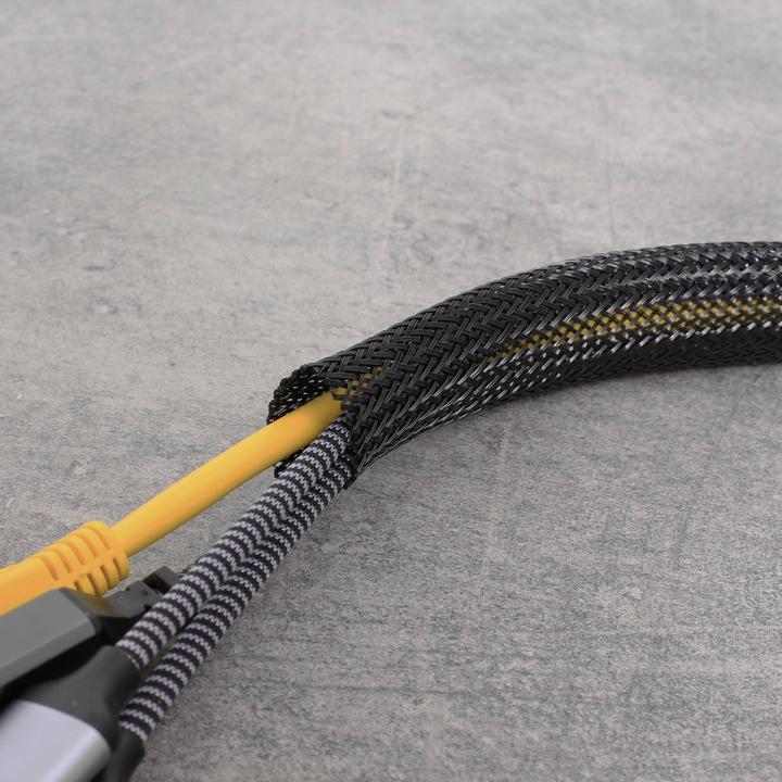 Produktbild Quadrios 23CA214 23CA214 Geflechtschlauch Schwarz Polyester 40 bis 80 mm Meterwa