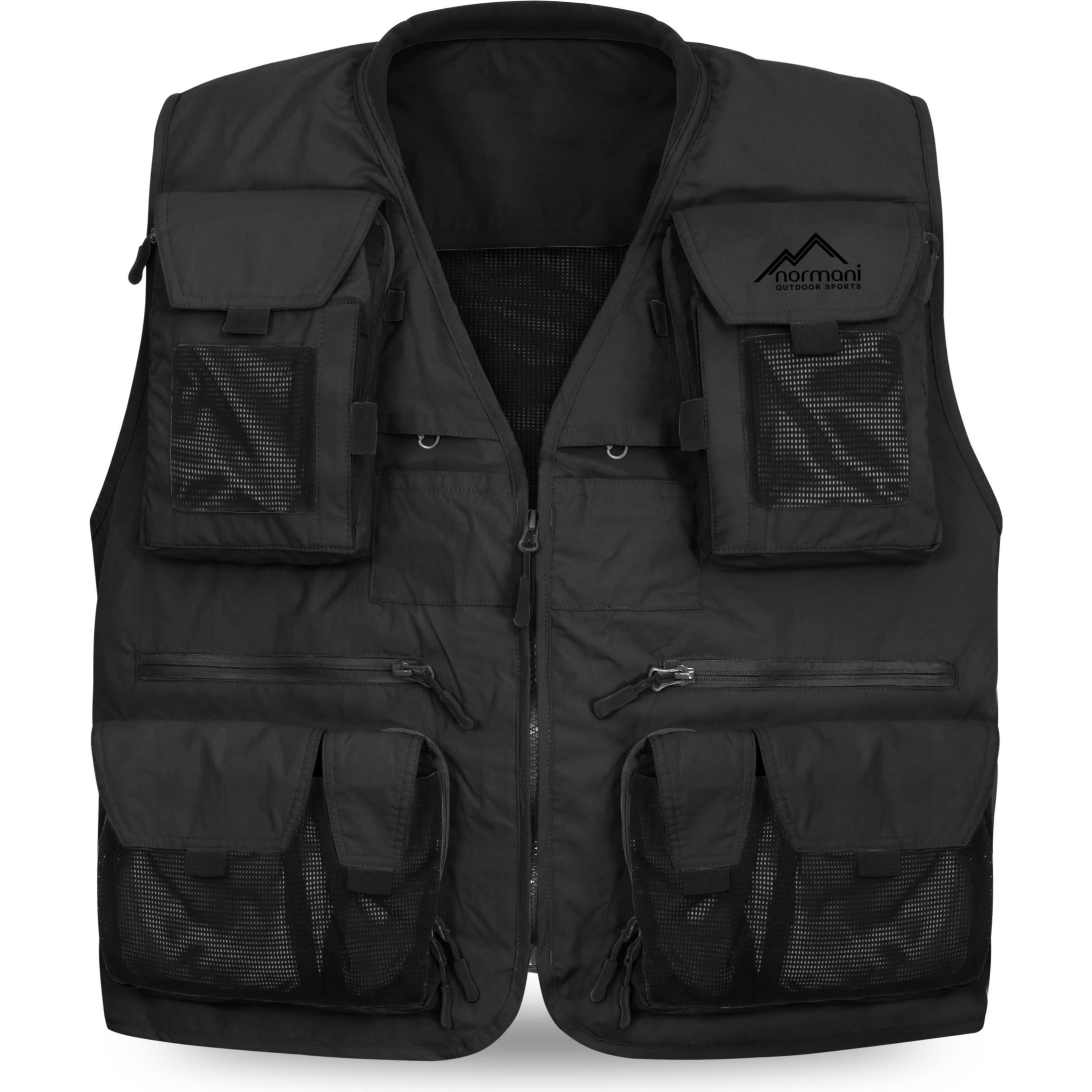 Normani, Herren, Weste, Herren Outdoor-Weste Kajikia, Schwarz, (XXL)