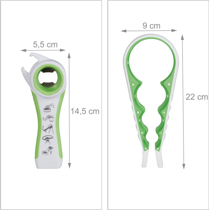 Actual product image Relaxdays Jar & Bottle Opener (Plastic lidded bottle opener)