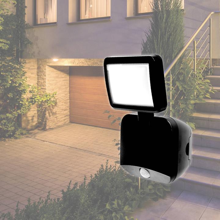 Image du produit Müller Licht Müller-Licht Plaza 27700039 LED-Aussenstrahler mit Bewegungsmelder 4 W Neutralwe (260 lm, IP54)