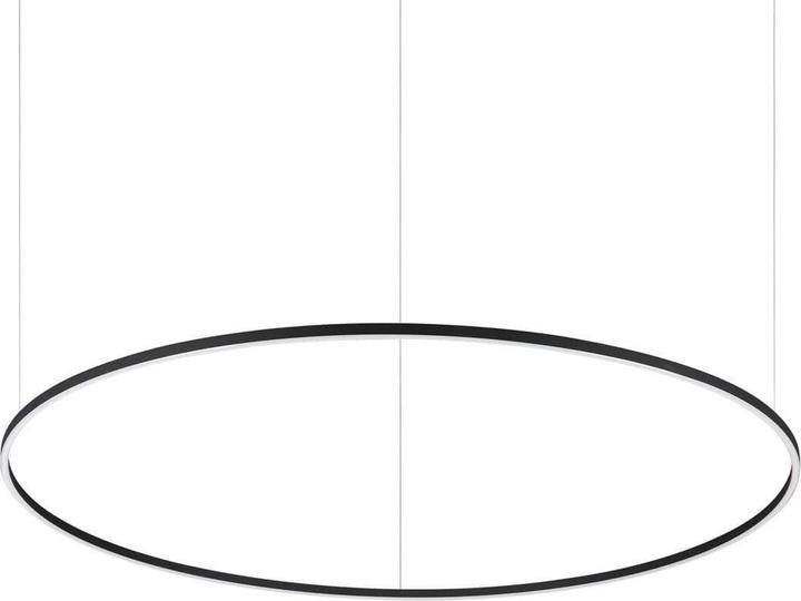 Image du produit Ideal lux ORACLE SLIM LED Suspension 76W ⌀1500mm dimmable noir blanc chaud 304458 (7050 lm)