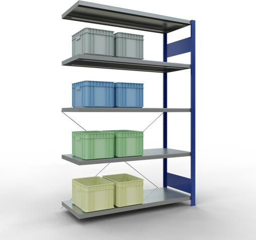 Actual product image Schulte Lagertechnik MULTIplus250 boltless bay system with cross brace