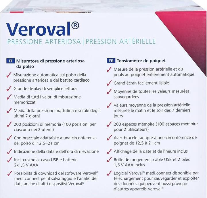 Actual product image Veroval Wrist blood pressure monitor (Blood pressure monitor wrist)