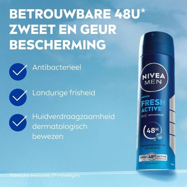 Actual product image NIVEA Fresh Active Deodorant Spray (Spray, 200 ml)