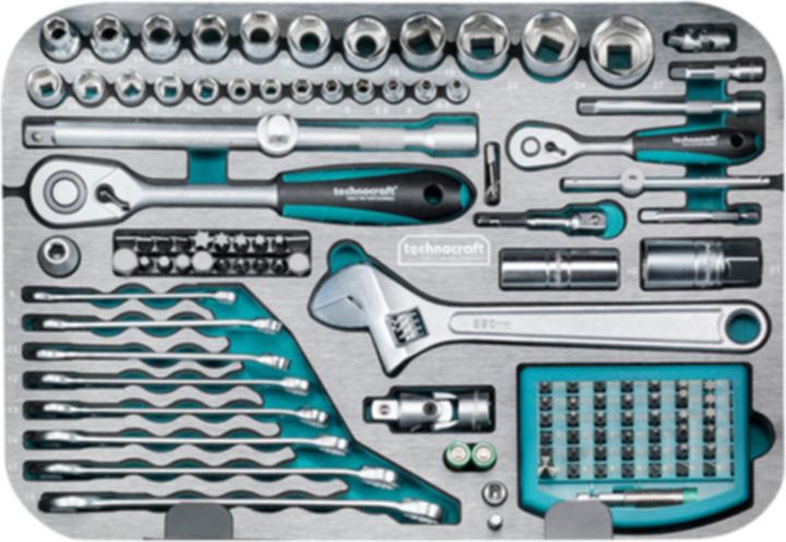 Actual product image technocraft ABS tool case (185 pieces)