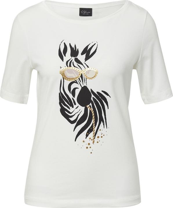 Immagine prodotto S.Oliver T-Shirt Jersey-T-Shirt mit Zebra-Artwork (46)