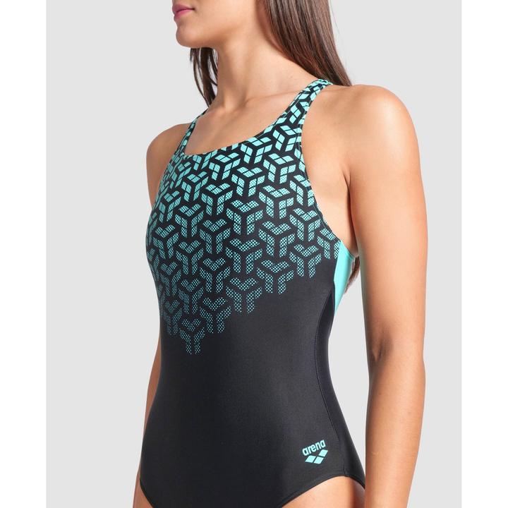 Actual product image Arena W Kikko V Swimsuit V Back Graphic (36)
