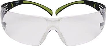 Actual product image 3M Safety glasses Reader SecureFit™-SF400 EN 166 temples black green, lens clear +2.5 polycarbonate