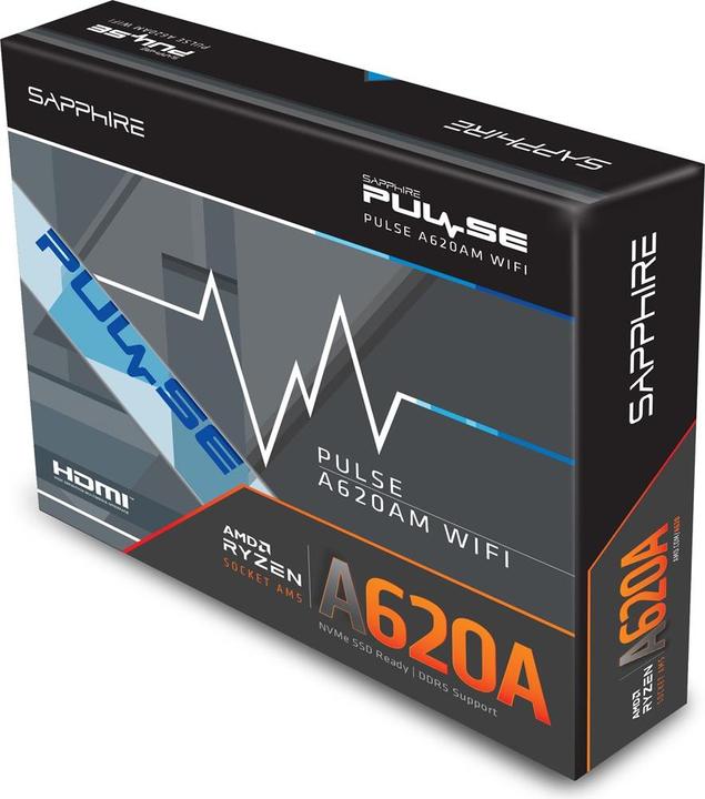 Actual product image Sapphire PULSE A620AM 1xHDMI 1.4 1xDP 1.2 (AM5, mATX)