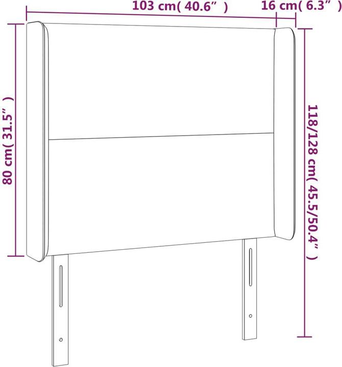 Produktbild VidaXL Raya (103 x 16 x 128 cm)