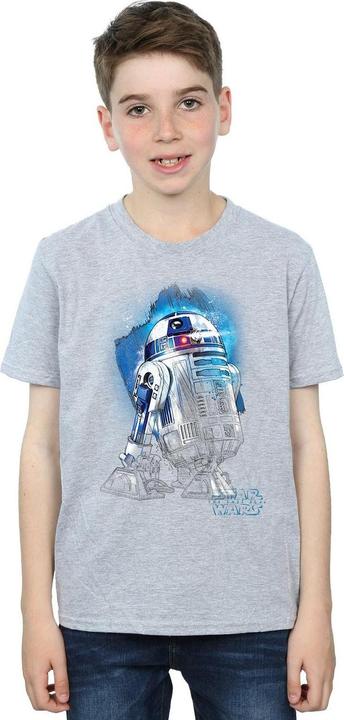 Immagine prodotto Star Wars Maglietta R2-D2 spazzolata per ragazzi (128)