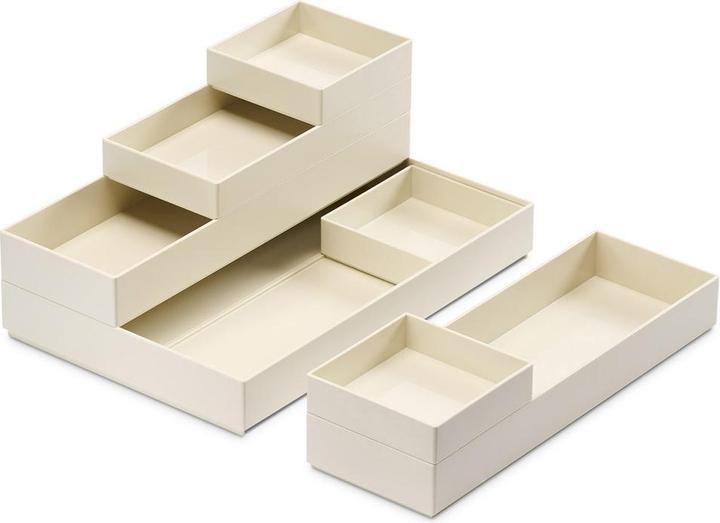 Moxom Container set Modular Trays, 250x170x65mm, 7 pcs, white