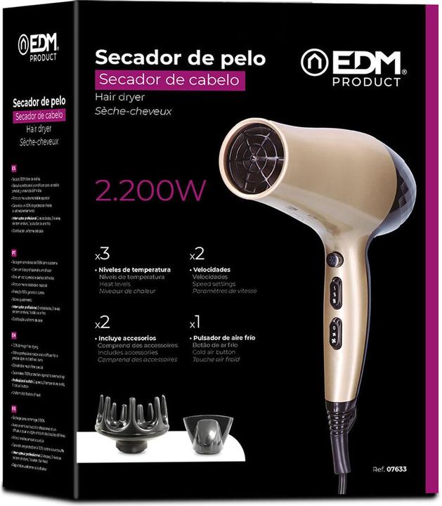Produktbild EDM Hair Dryer 1800-2200W with Dishwasher (2200 W)