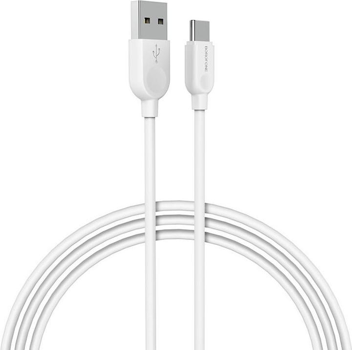 Immagine prodotto Borofone Kabel BX14 LinkJet - USB auf Typ C - 3A 1 Meter Weiss (1 m)