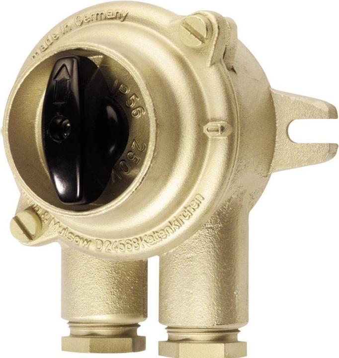 Wiska 1133/2/WE/10A-2xZ14 HNA schakelaar, draaischakelaar Maritiem 10A 250 V/AC messing 1 st.