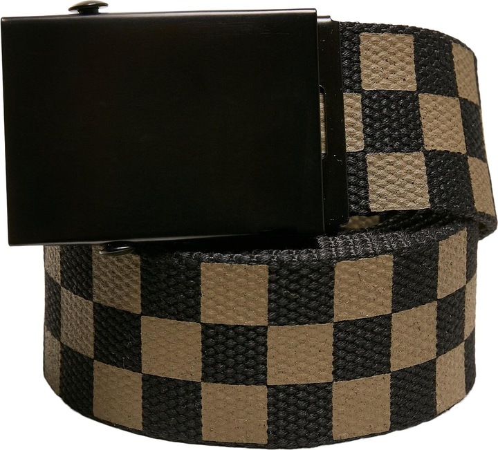 Actual product image Urban Classics Check And Solid Canvas Belt 2-Pack - 17134 (L)