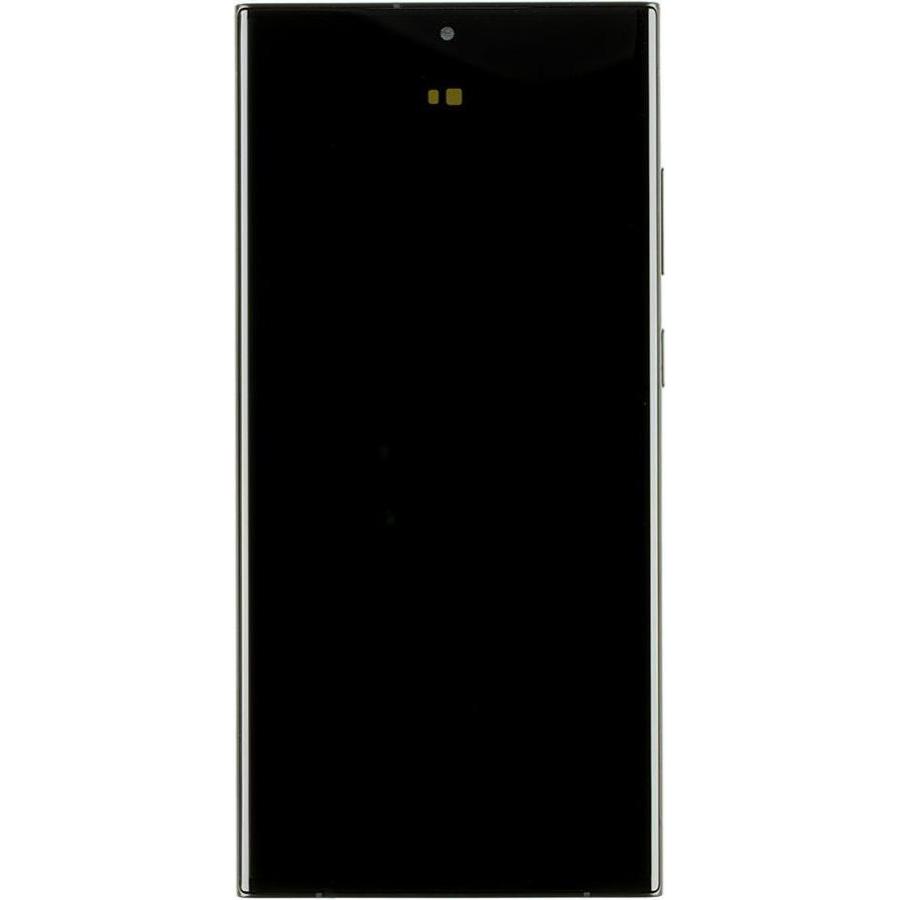 Samsung LCD-Display + Touch-Einheit + Frontabdeckung S918 Galaxy S23 Ultra Grau Rot (Service Pack) (