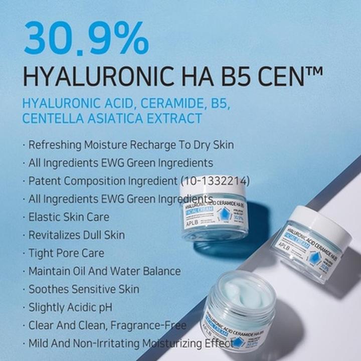 Actual product image Skin Gin Aplb Hyaluronic Acid Ceramide HA B5 Facial Cream 309
