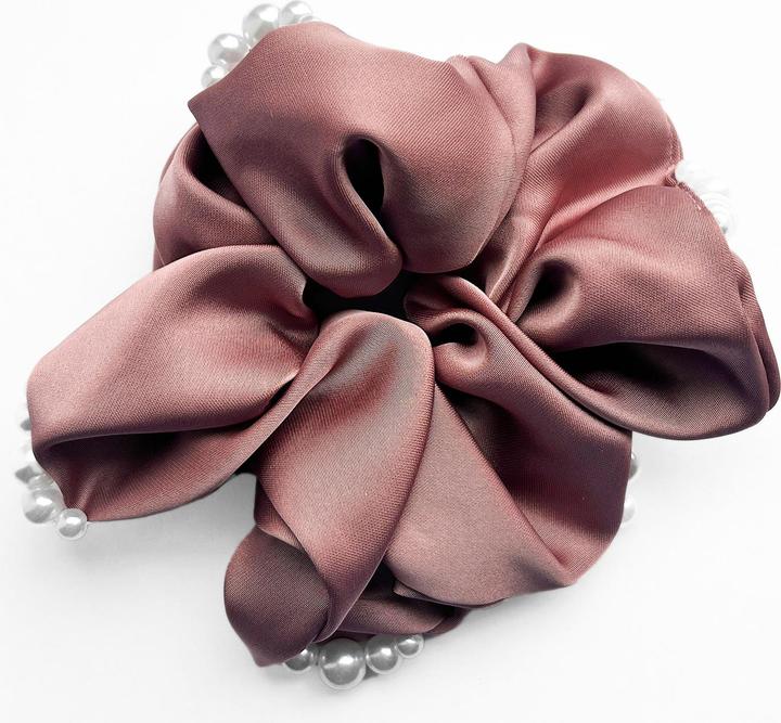 Immagine prodotto Avizar Scrunchie Satin mit Perlen Marjorie (Elastico per capelli)