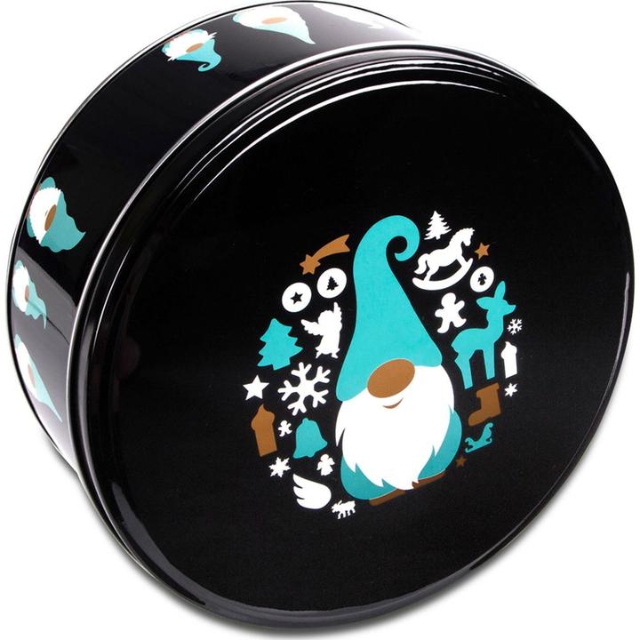 Immagine prodotto Städter Scatola di biscotti rotonda con gnomo di Natale