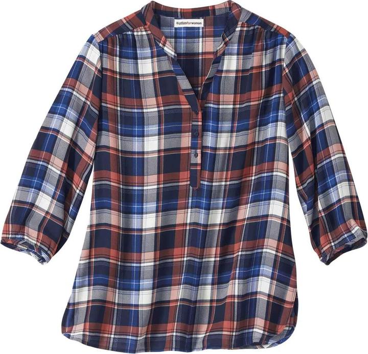 Immagine prodotto Atlas For Women Donna/Ladies Camicetta in crepe a quadretti (34, 36)