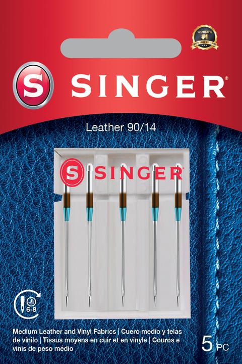 Image du produit Singer Aiguille pour machine à coudre en cuir, 90/14, paquet de 5