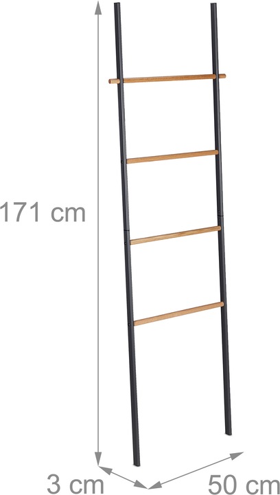 Actual product image Relaxdays Towel ladder