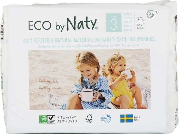 Actual product image Naty Organic diaper (Size 3, Pack, 30 Piece)