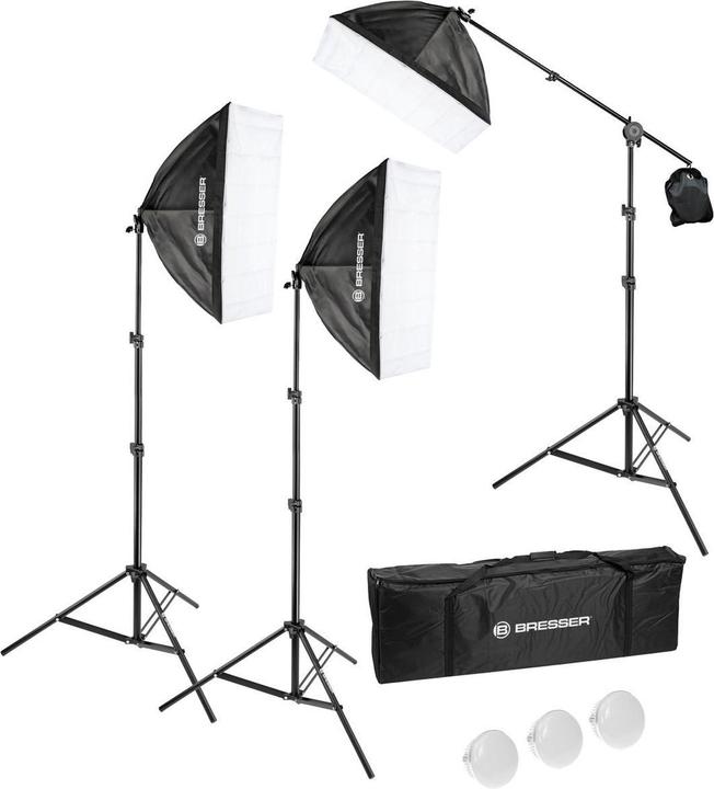 Bresser Photo studio set - BR230B LED - Continuous light incl. daylight lamps (Studio light)