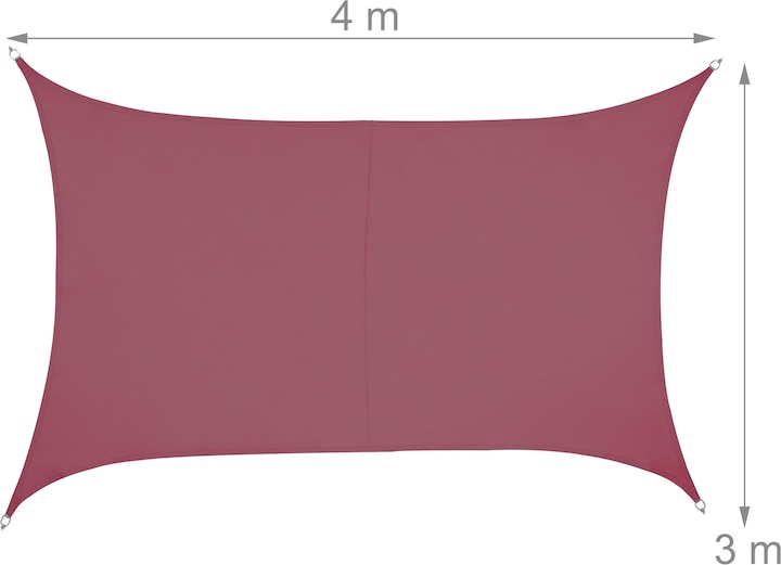 Image du produit Relaxdays Tente à voile (300 x 400 x 0.1 cm)