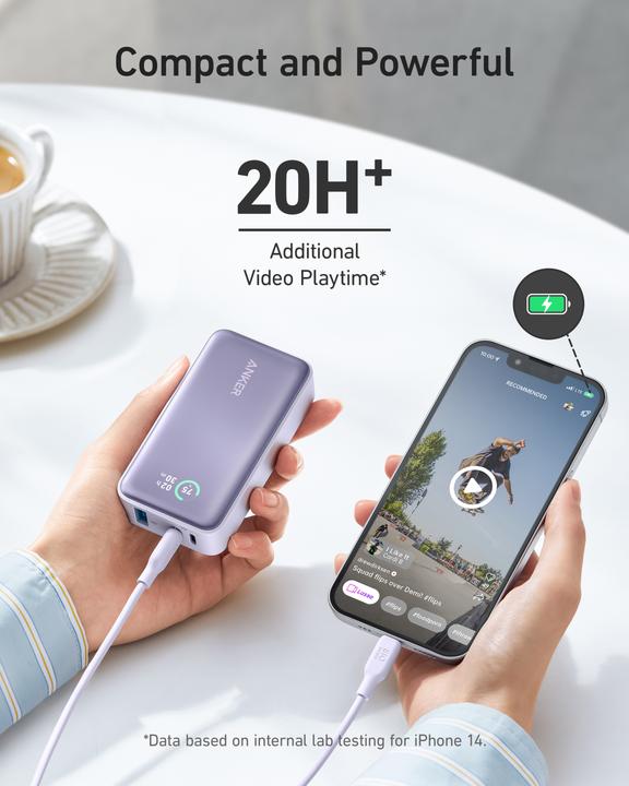 Image du produit Anker 533 Banque de puissance (PowerCore 30W) (10000 mAh, 30 W, 37 Wh)