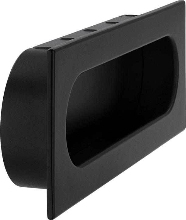 Actual product image Siro Shell handle Azan width 125 mm, inlet dimension 121 x 39 mm, ZN black matt