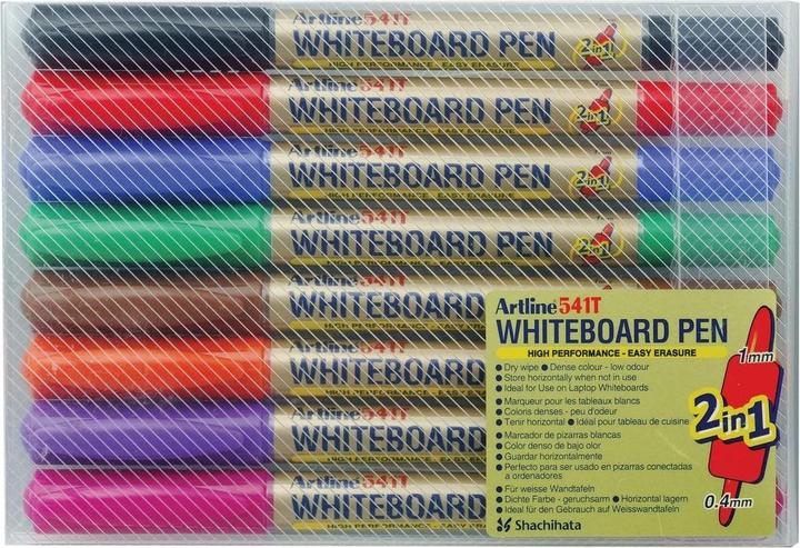 Actual product image Artline whiteboard pen, double-ended, 8 colours (8x)