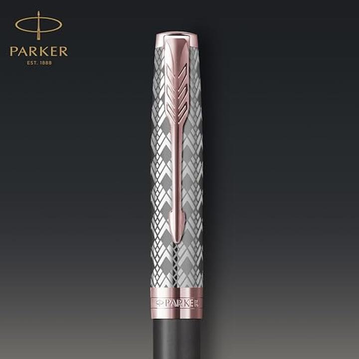 Actual product image Parker Ballpoint pen Sonnet Prem. Metal & Grey P.G.C. sw M (Pink gold, Metallic, Grey, 1 x)