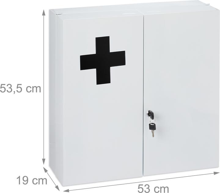 Produktbild Relaxdays Medizinschrank (53 x 19 x 53.5 cm)