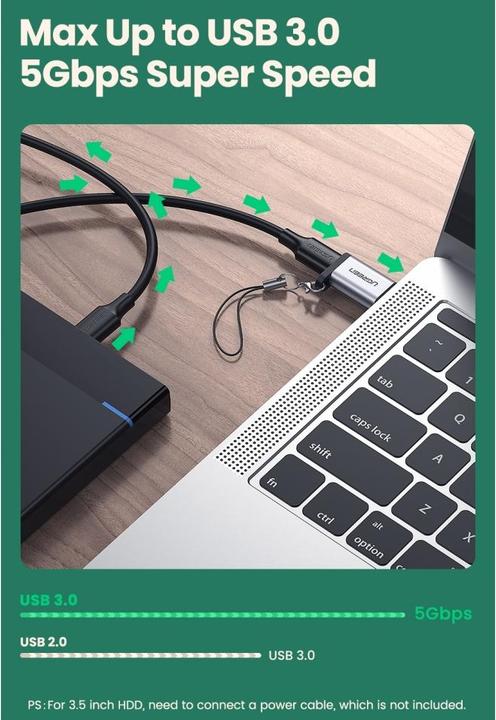 Actual product image Ugreen Jack Adapter (USB-C)