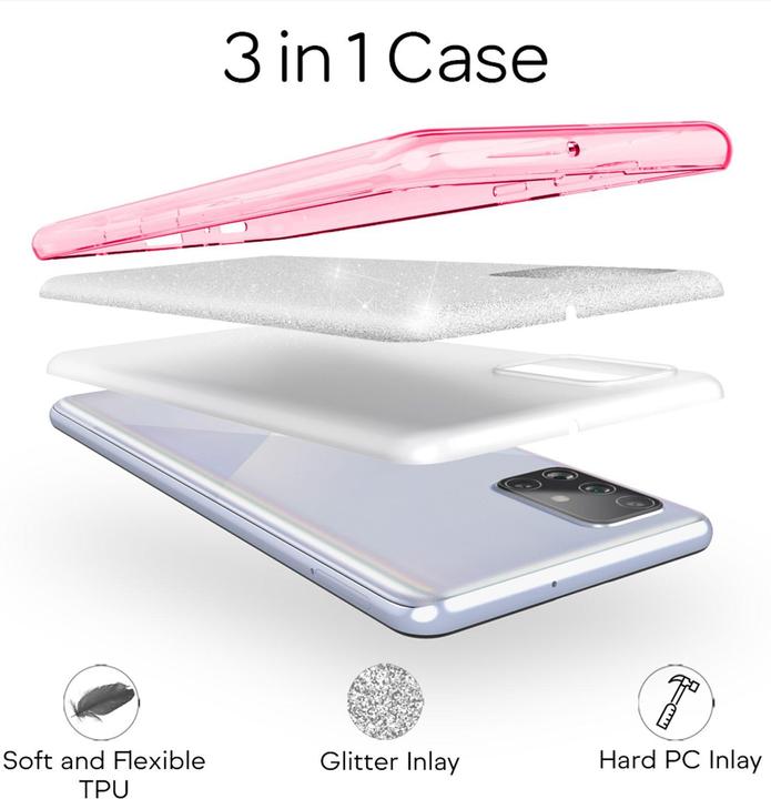 Produktbild Nalia Glitzer Hülle (Samsung Galaxy A71)