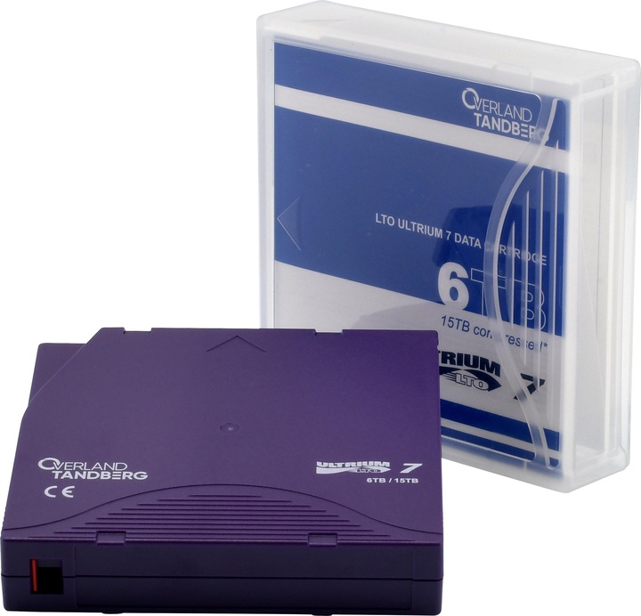 Image du produit Tandberg Data LTO-7 Data Cartridge 6.0/15. un-labeled w. case (LTO, 6000 Go)