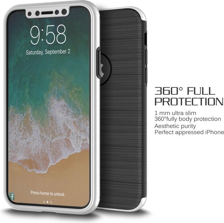 Produktbild König Design Handyhülle für Samsung Galaxy S7 Edge Schutzcase Backcover Bumper Etuis Silber (Samsung Galaxy S7 Edge)