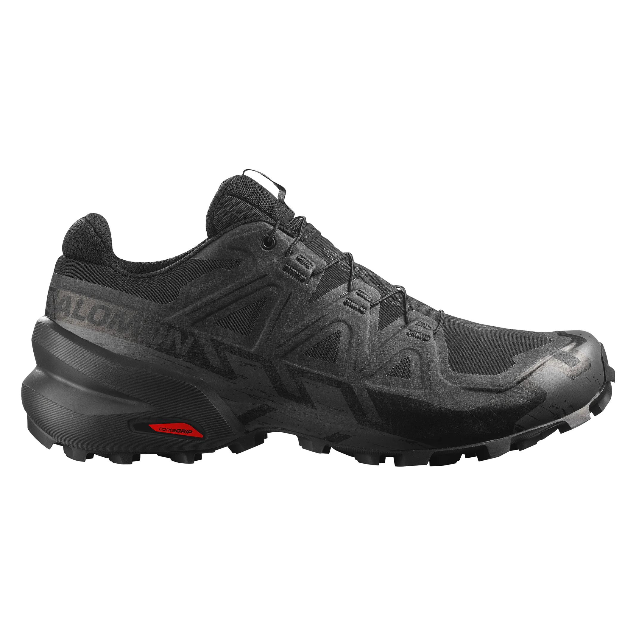 Salomon, Herren, Laufschuhe, Speedcross 6 Gtx (45 1/3), Schwarz